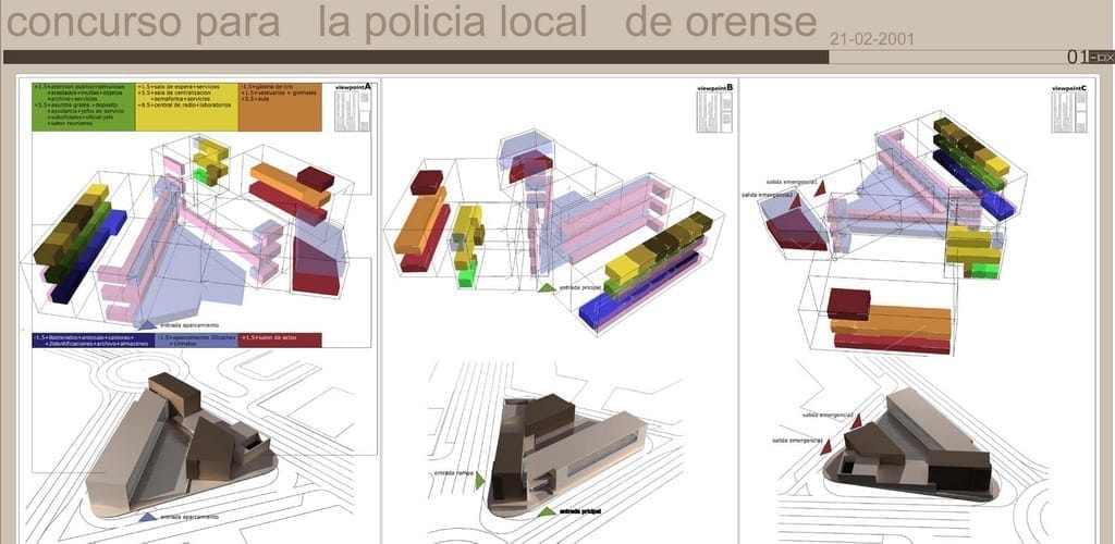Equipamiento para Policía Local en Ourense - tercer premio, propuesta 2